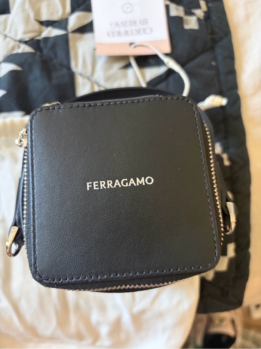 Ferragamo gancini vanity case micro in leather - Picture 4 of 8